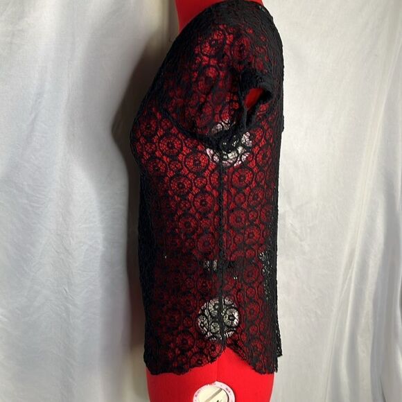 MM36 Grass collection lace patterned sheer blouse - Picture 6 of 7